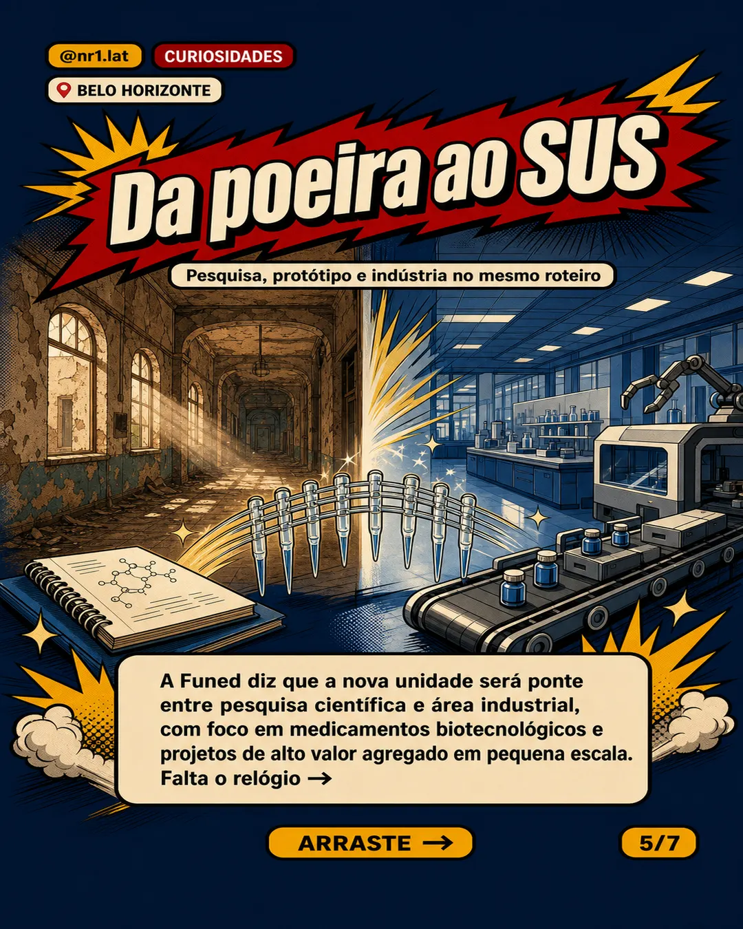 Prédio abandonado há 30 anos em Belo Horizonte vira polo de biotecnologia — imagem 5 de 7