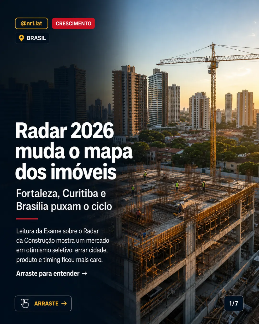 Radar 2026: Fortaleza, Curitiba e Brasília redesenham imóveis no Brasil — imagem 1 de 7