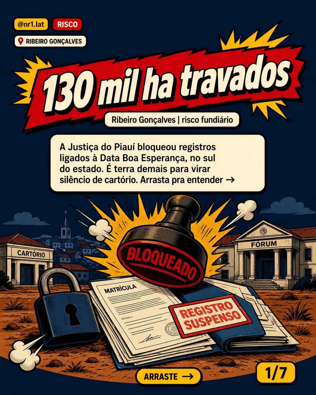 TJPI bloqueia 130 mil ha em Ribeiro Gonçalves por grilagem — imagem 1 de 7