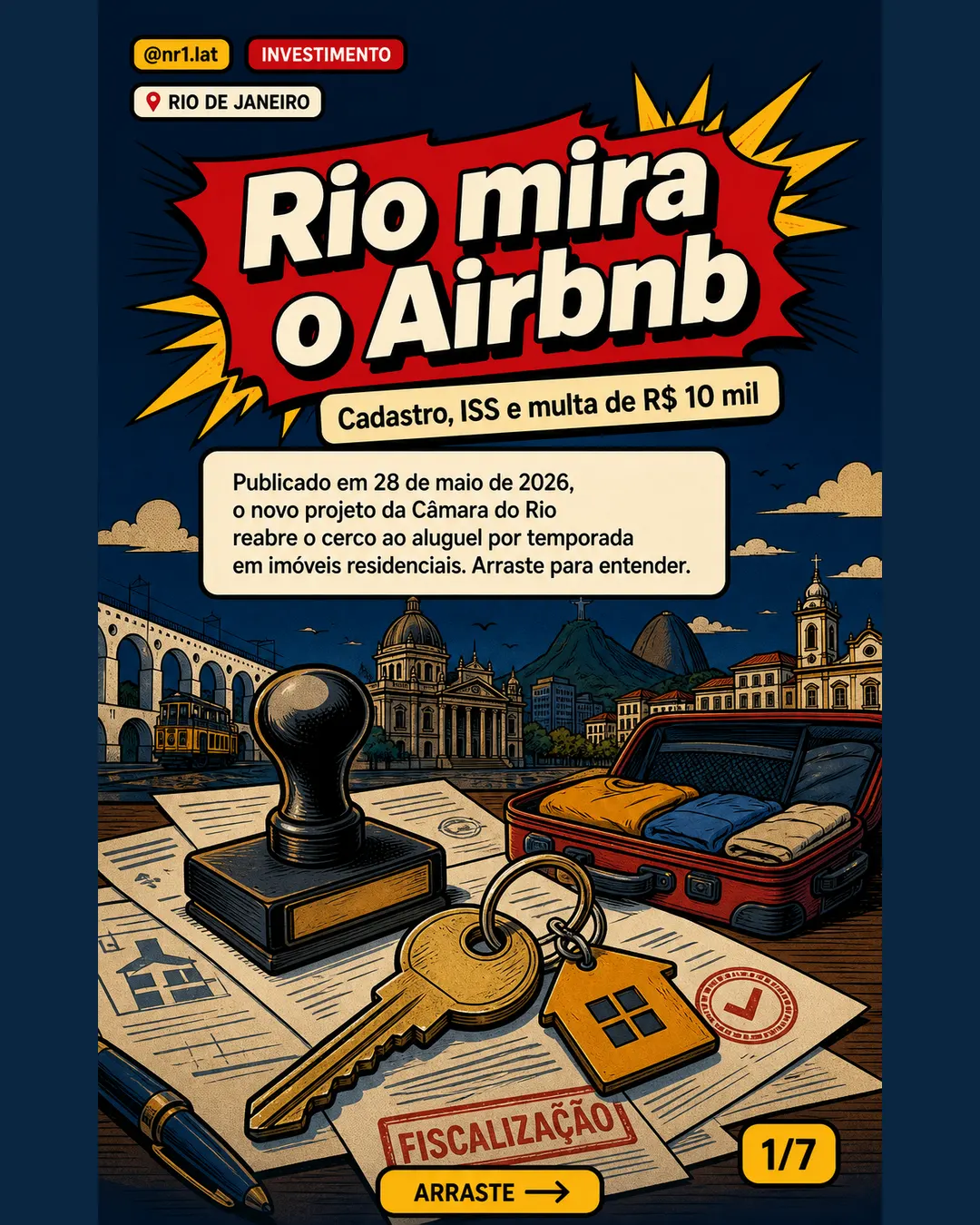 Rio de Janeiro mira Airbnb com cadastro, ISS e multa de R$ 10 mil — imagem 1 de 7