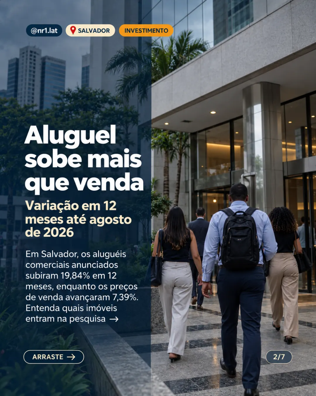 Salvador tem menor m² comercial e maior retorno entre dez cidades — imagem 2 de 7