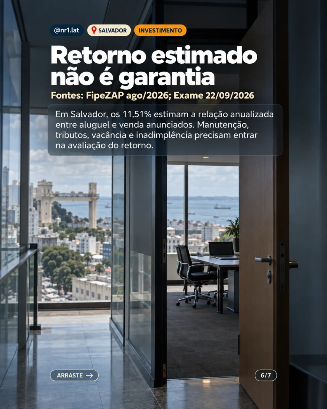 Salvador tem menor m² comercial e maior retorno entre dez cidades — imagem 6 de 7