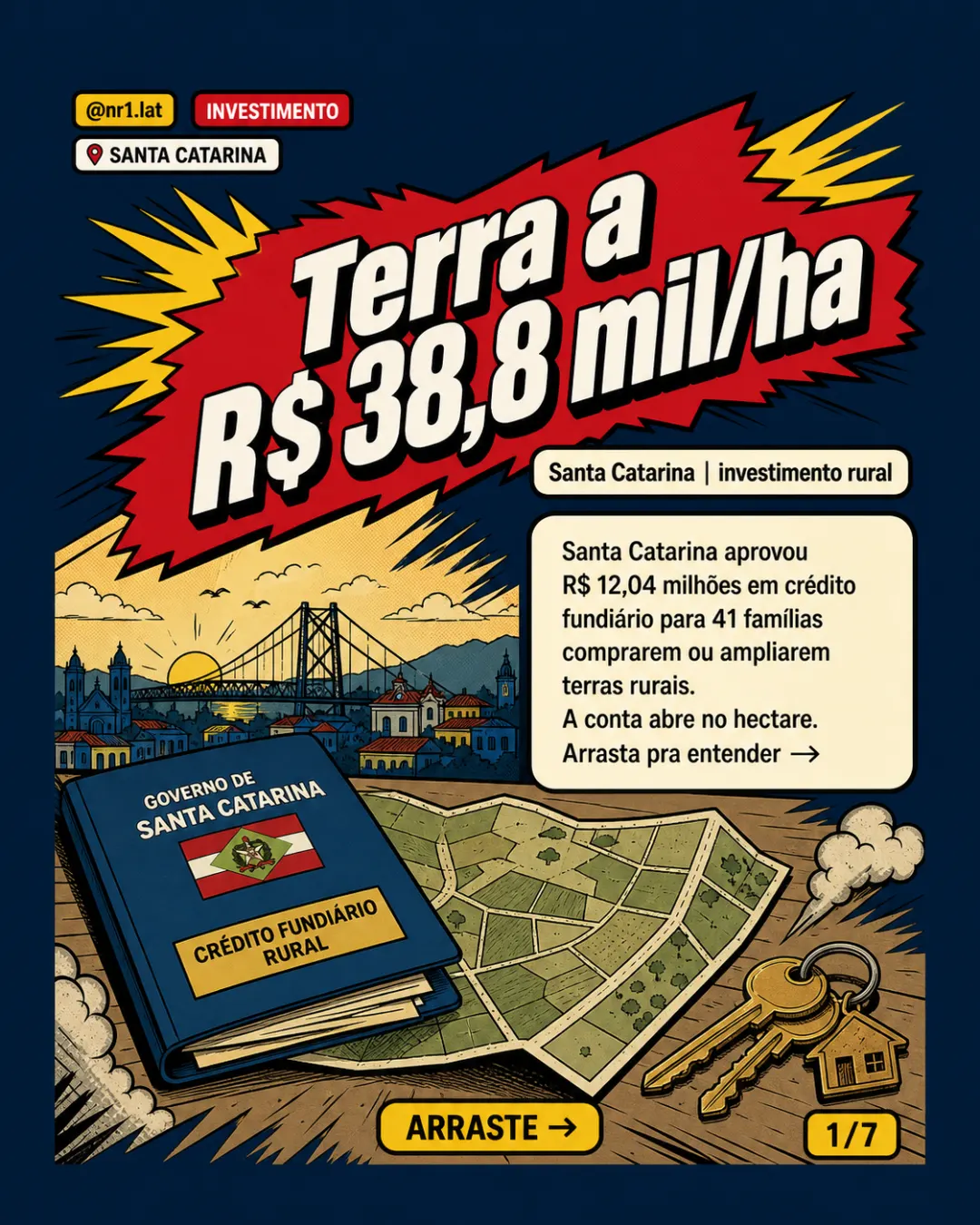 Santa Catarina aprova R$ 12,04 mi para imóveis rurais — imagem 1 de 7