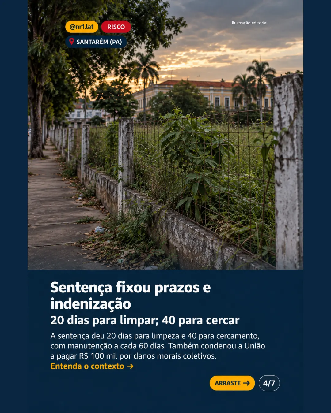 Santarém (PA): MPF pede multa de R$ 5 mil por dia à União por terreno — imagem 4 de 7
