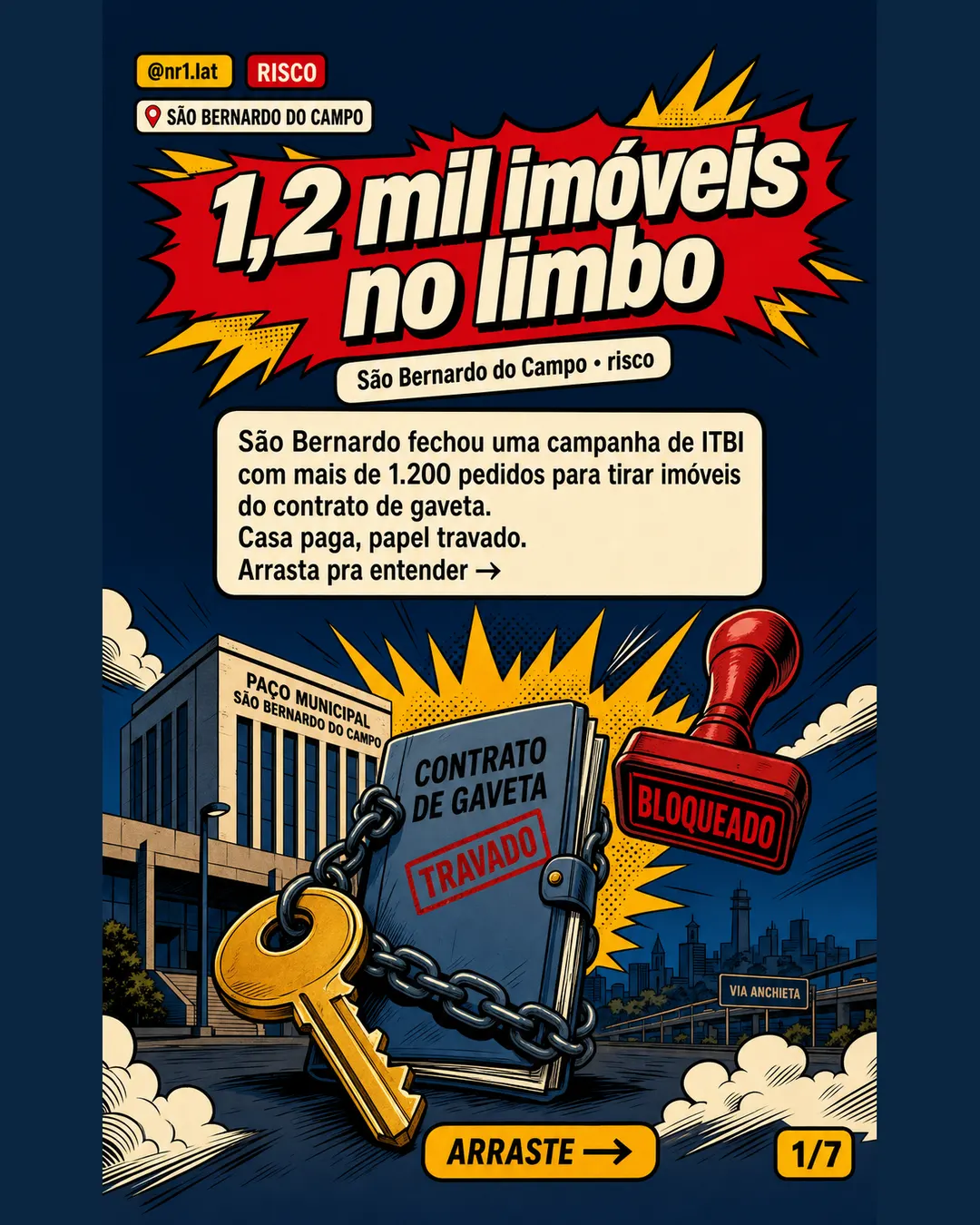 São Bernardo teve 1,2 mil pedidos para regularizar imóveis — imagem 1 de 7