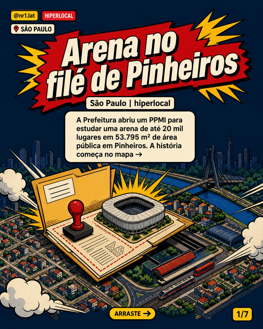 São Paulo quer arena em área pública cobiçada de Pinheiros — imagem 1 de 7