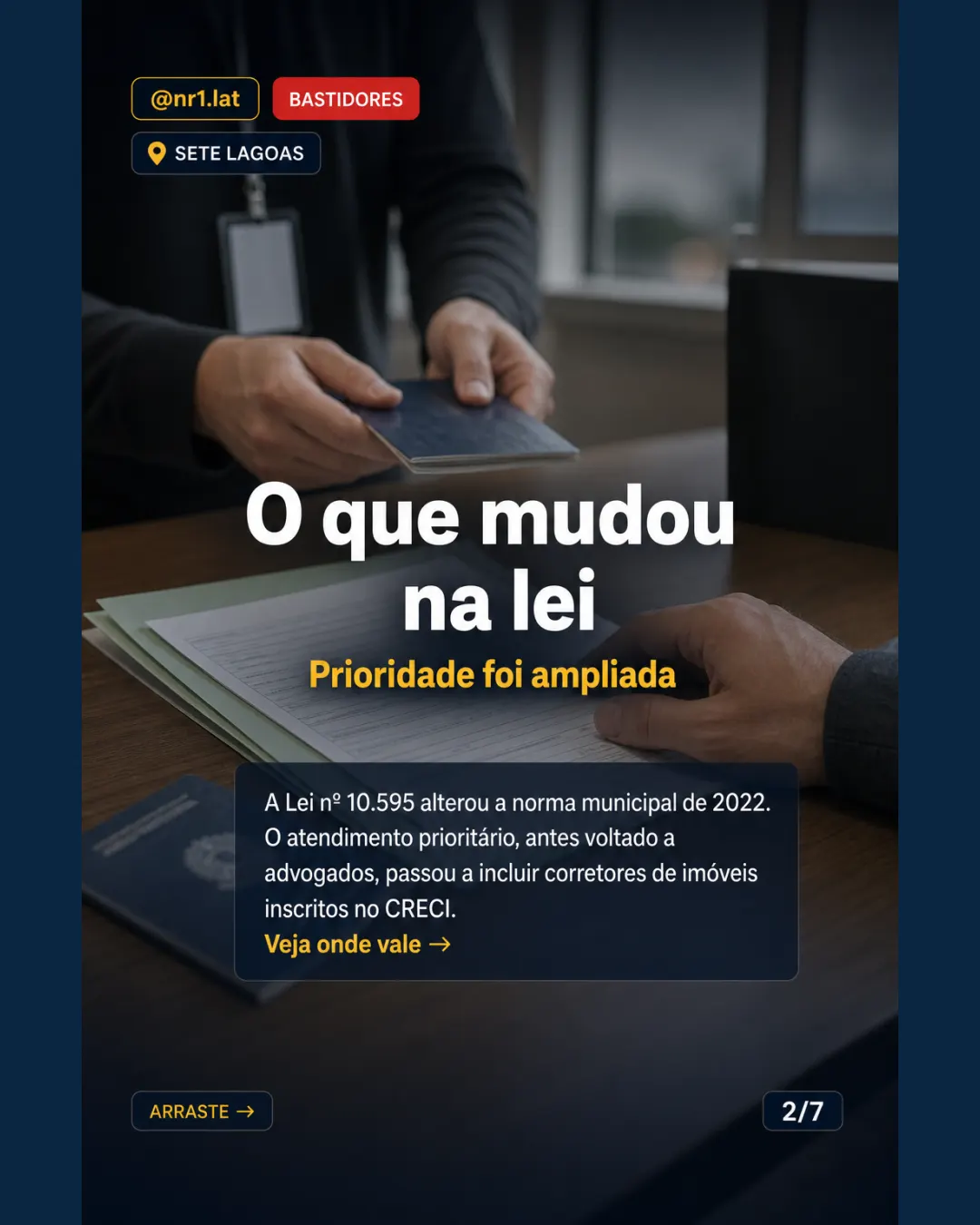 Sete Lagoas dá prioridade a corretores em bancos e cartórios — imagem 2 de 7