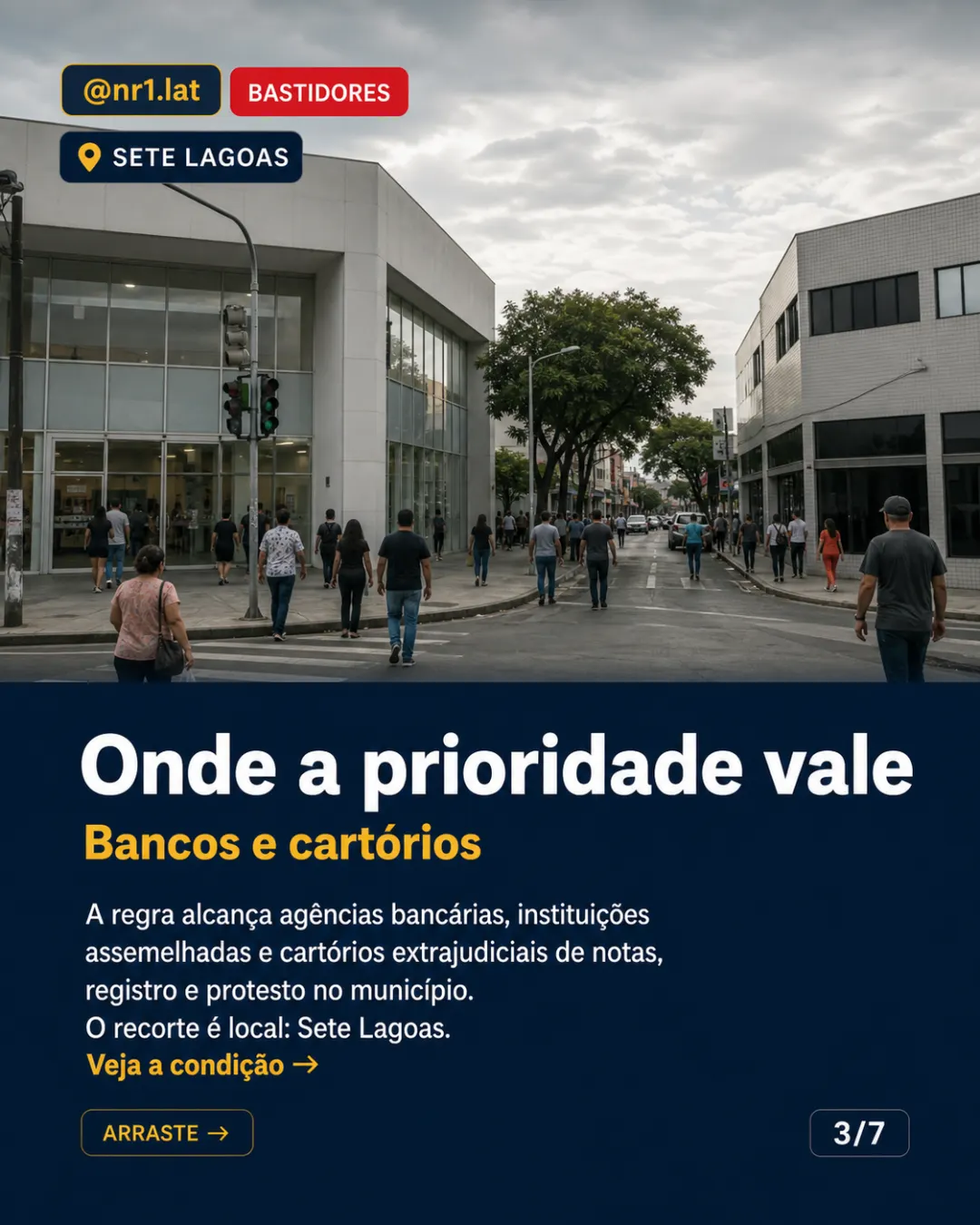 Sete Lagoas dá prioridade a corretores em bancos e cartórios — imagem 3 de 7