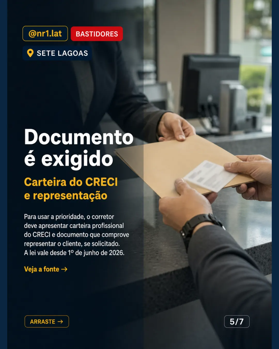 Sete Lagoas dá prioridade a corretores em bancos e cartórios — imagem 5 de 7