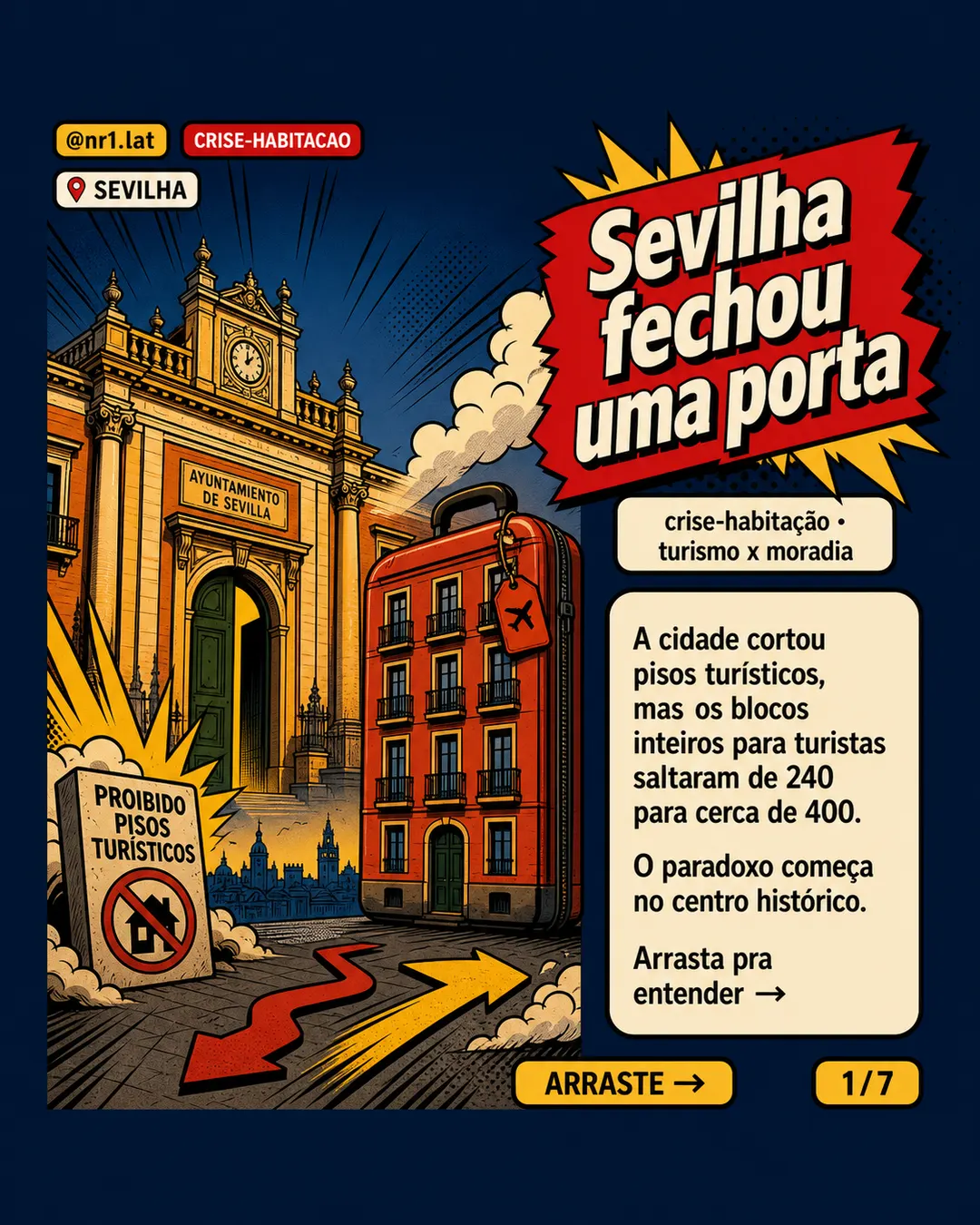 Sevilha corta pisos turísticos, mas prédios para turistas avançam — imagem 1 de 7