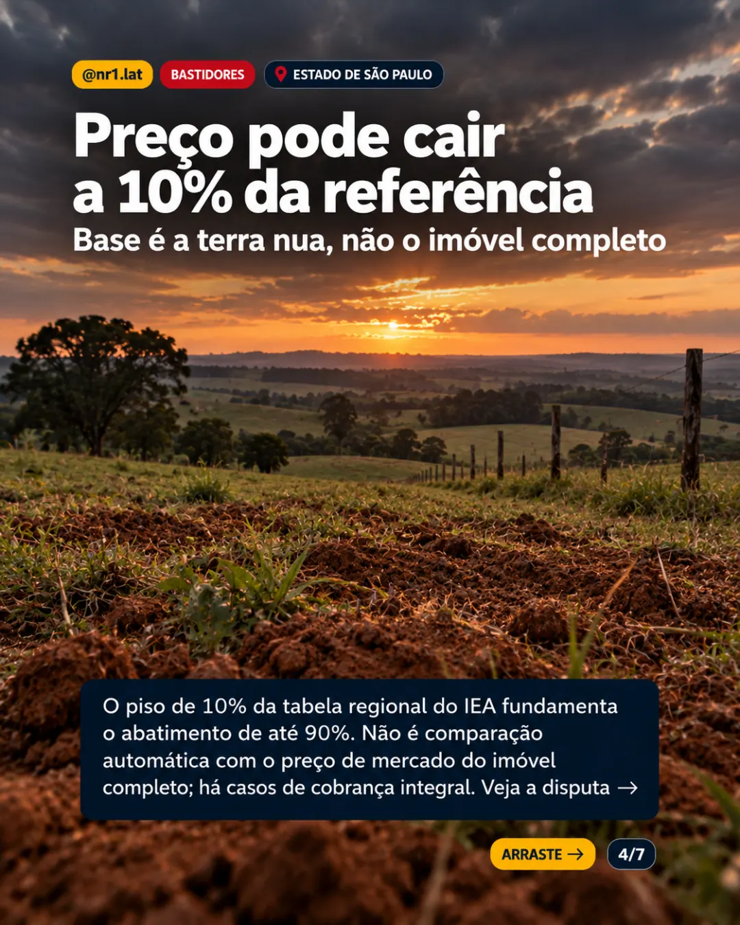 Estado de São Paulo pode vender terras com até 90% de desconto — imagem 4 de 7