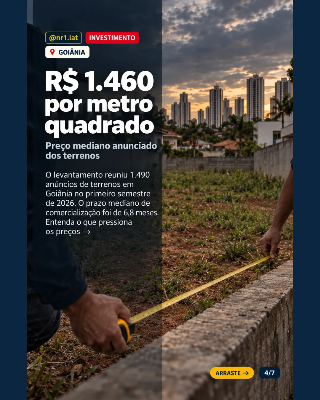 Terrenos caem de preço em 22 de 35 bairros pesquisados em Goiânia — imagem 4 de 7