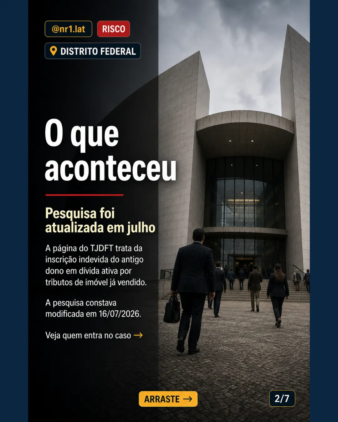 TJDFT: falta de registro de imóvel no Distrito Federal pode gerar dano moral por IPTU — imagem 2 de 7