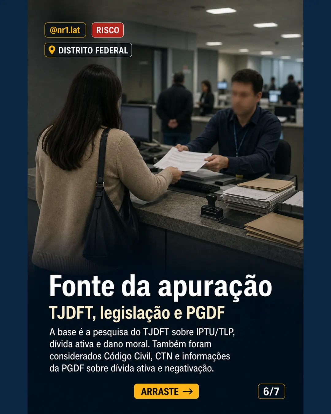 TJDFT: falta de registro de imóvel no Distrito Federal pode gerar dano moral por IPTU — imagem 6 de 7