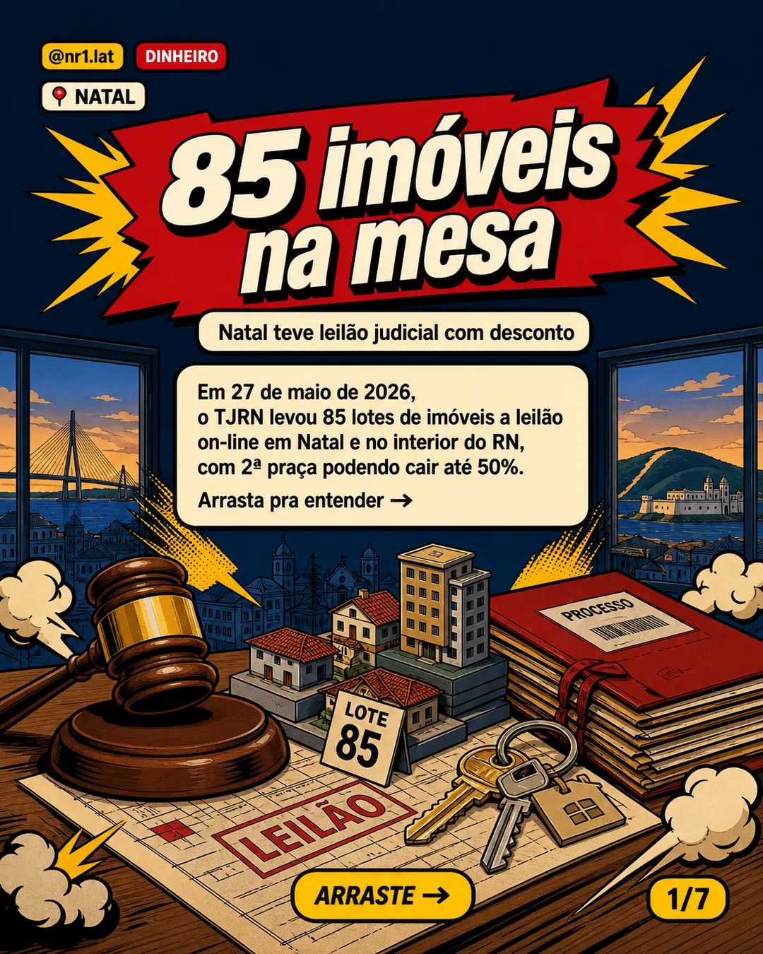 TJRN leva imóveis a leilão em Natal com até 50% de desconto — imagem 1 de 7