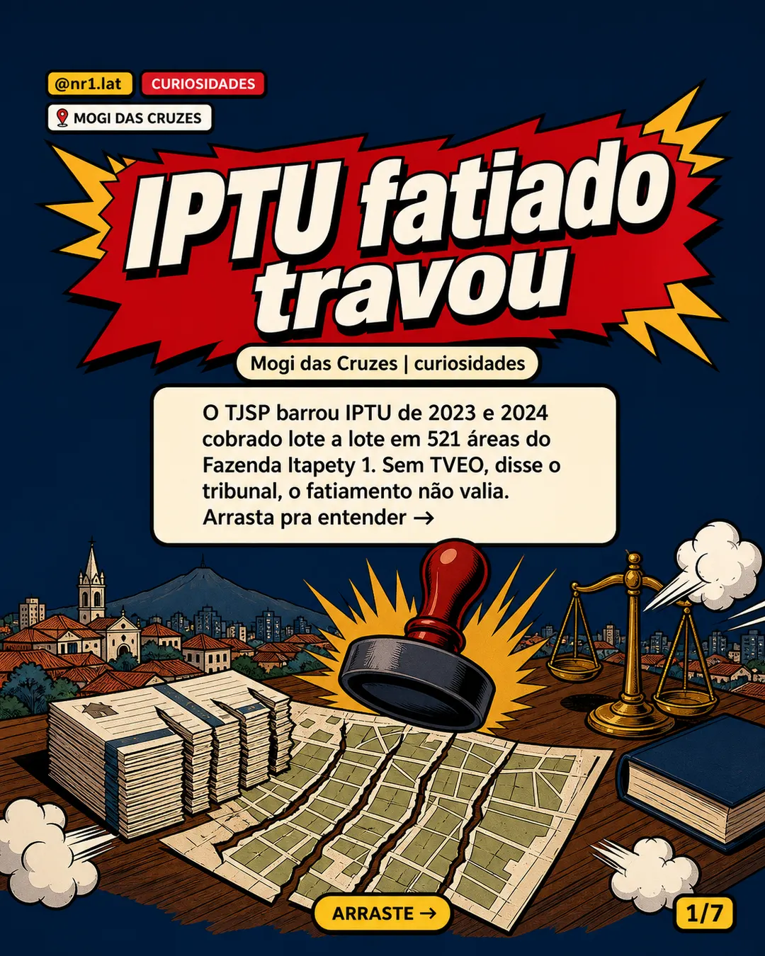 TJSP barra IPTU fatiado sobre 521 lotes em Mogi das Cruzes — imagem 1 de 7