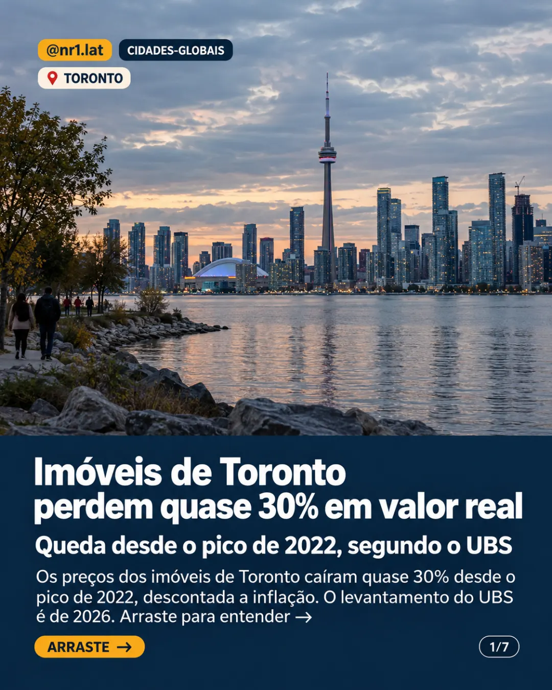 Imóveis em Toronto perdem quase 30% do valor real desde 2022 — imagem 1 de 7