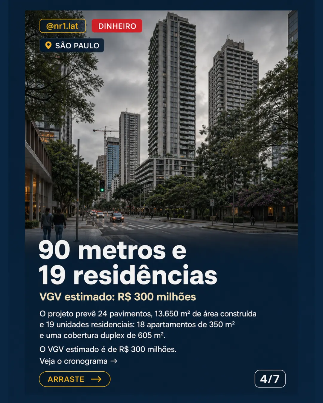 Torre de luxo de R$ 300 mi substituirá Rodeio em São Paulo — imagem 4 de 7