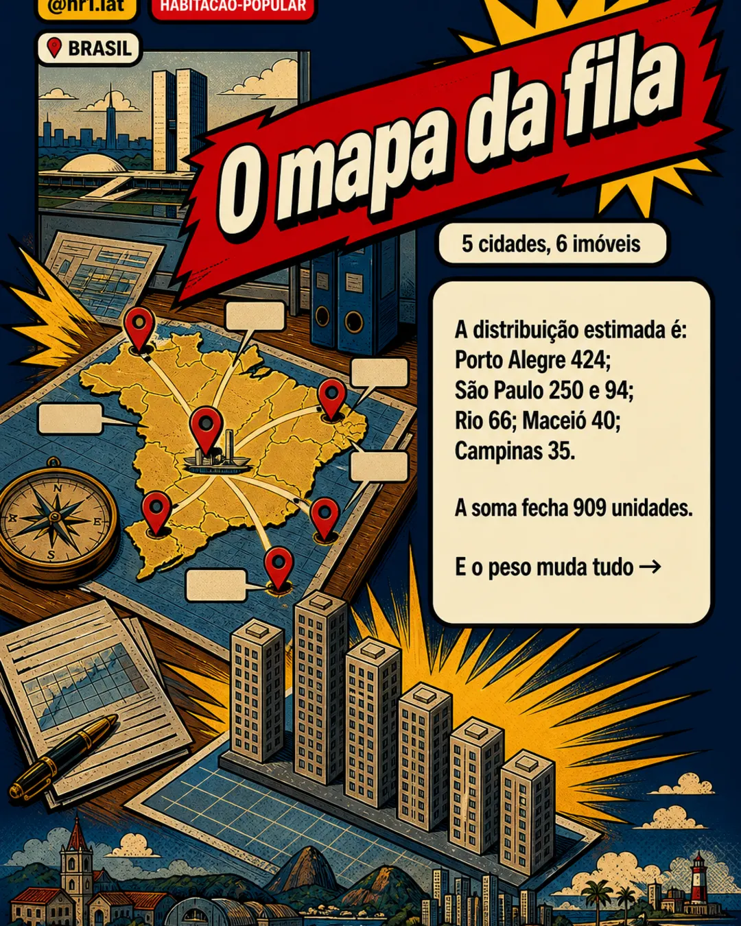 União mira 909 moradias em imóveis do INSS no Brasil — imagem 3 de 7
