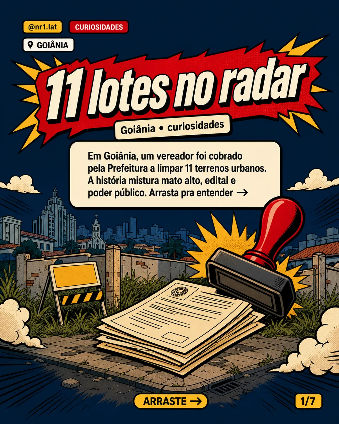 Vereador de Goiânia é cobrado por 11 lotes sujos — imagem 1 de 7