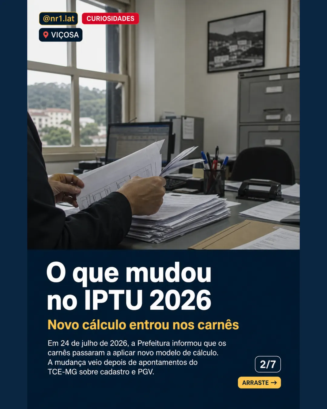 Viçosa acha 4.475 imóveis fora do IPTU após auditoria — imagem 2 de 7