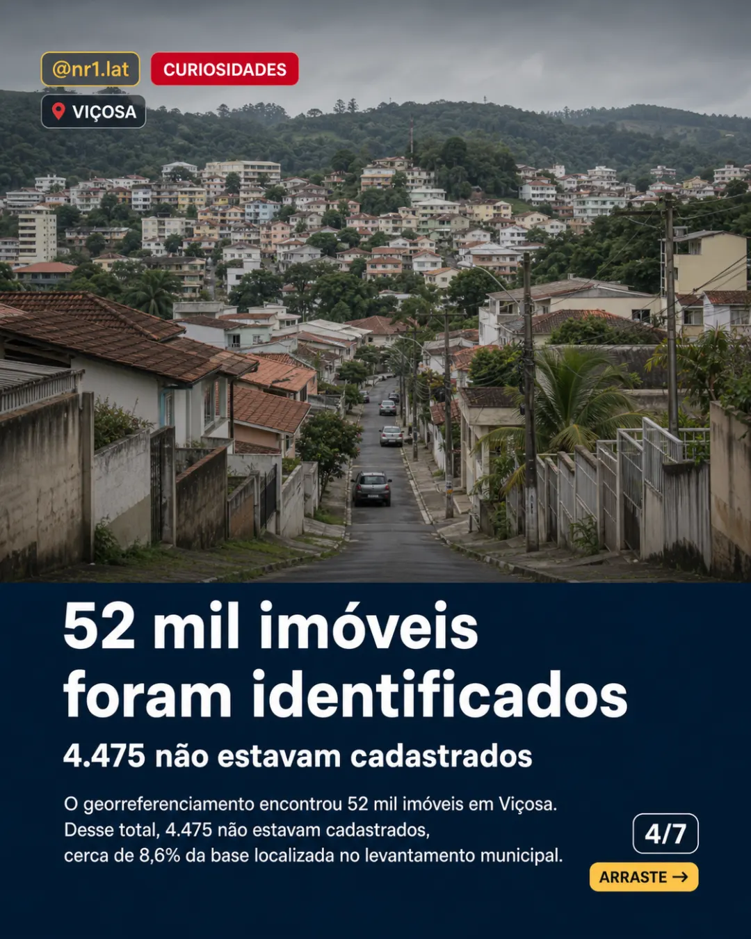Viçosa acha 4.475 imóveis fora do IPTU após auditoria — imagem 4 de 7
