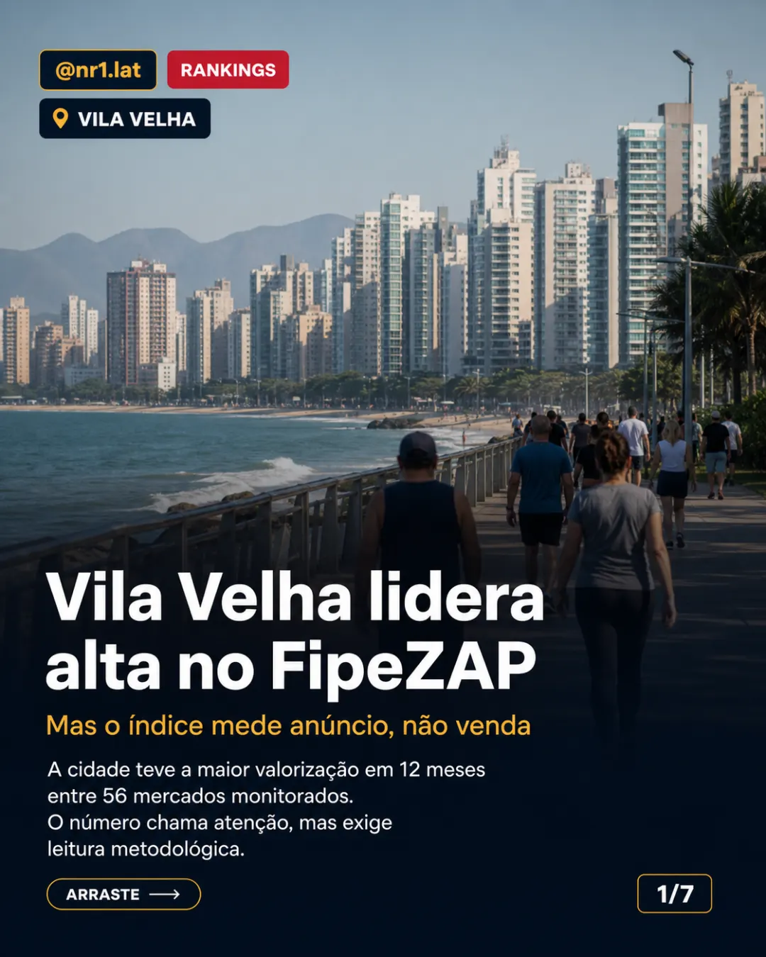 Vila Velha lidera alta no FipeZAP, mas índice mede anúncio — imagem 1 de 7