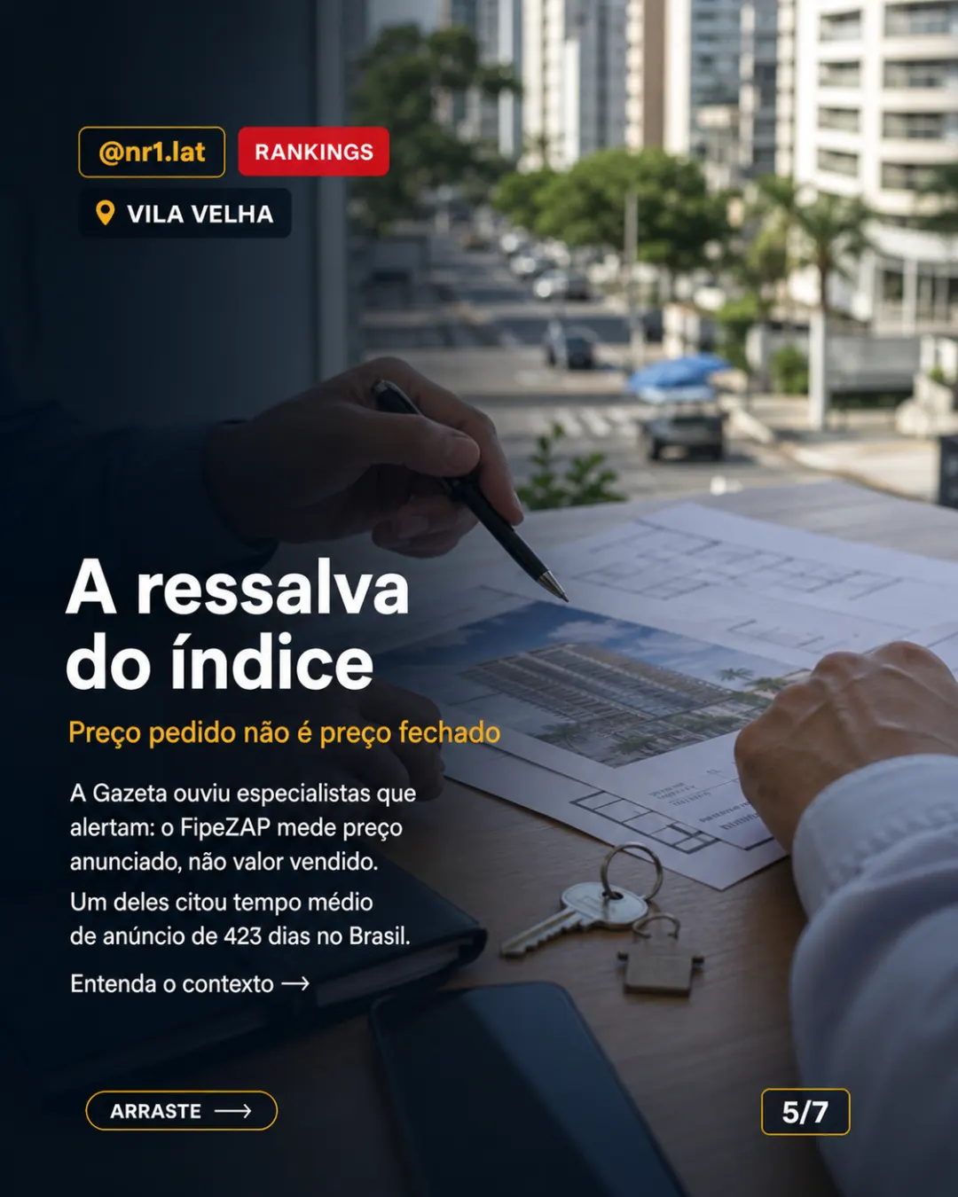 Vila Velha lidera alta no FipeZAP, mas índice mede anúncio — imagem 5 de 7