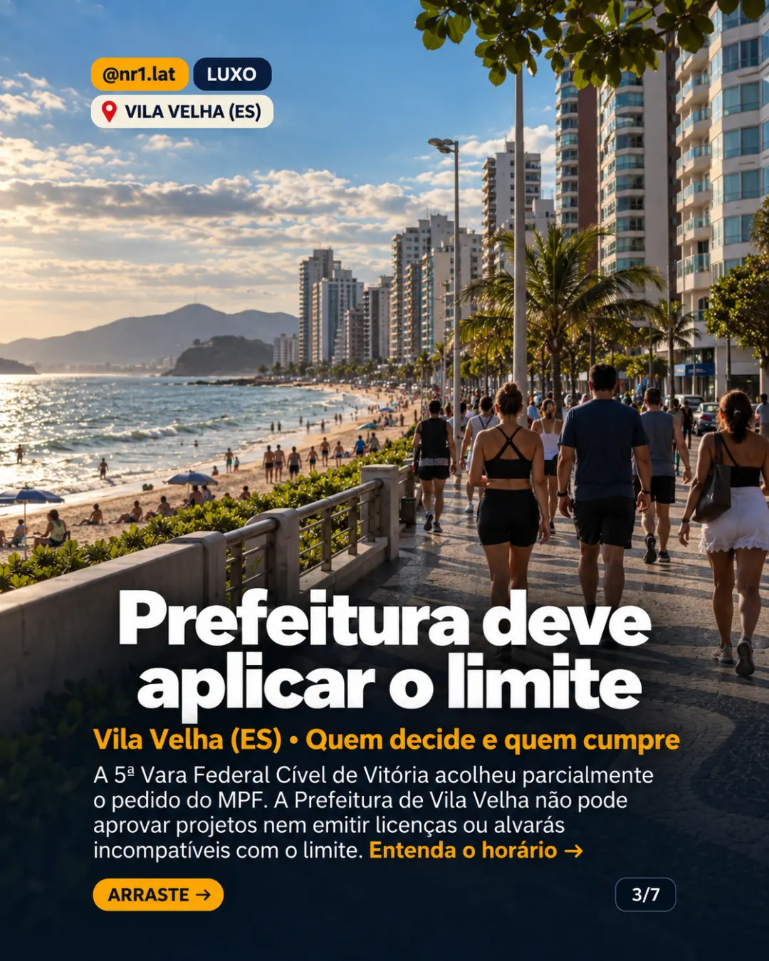 Vila Velha (ES): Justiça barra sombra na praia antes das 16h — imagem 3 de 7
