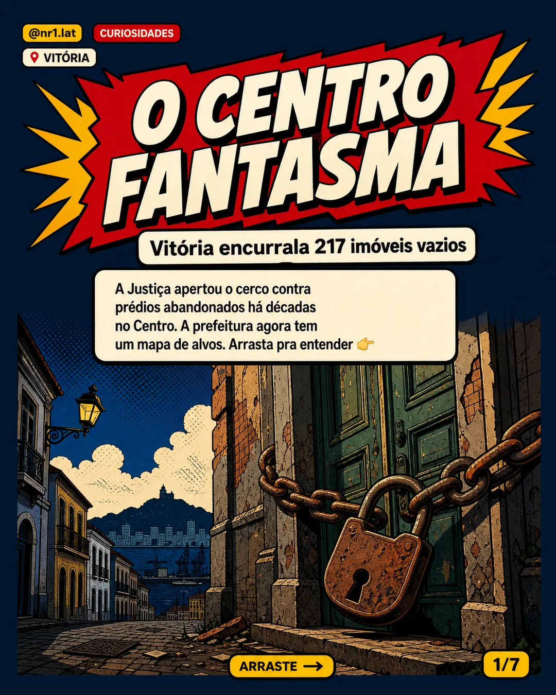 Vitória mira 217 imóveis ociosos no Centro após pressão judicial — imagem 1 de 7