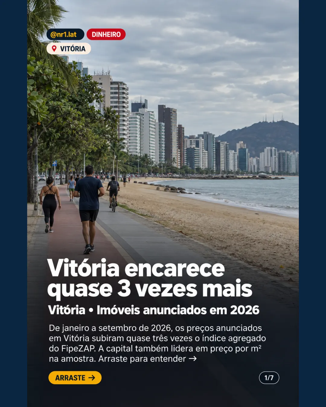 Vitória chega a R$ 15.905/m²; alta é quase tripla da média — imagem 1 de 7