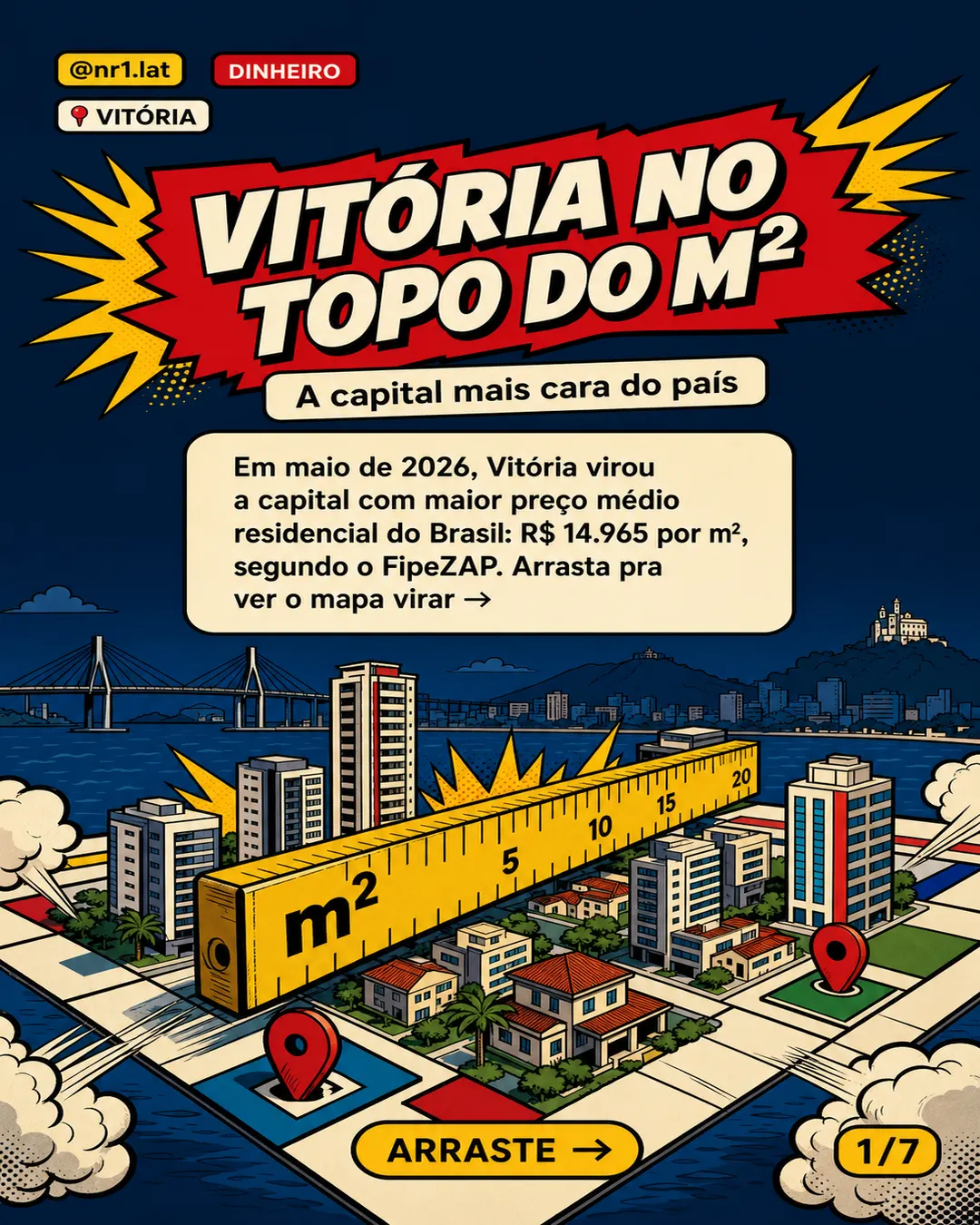 Vitória lidera capitais com m² mais caro do Brasil — imagem 1 de 7
